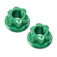thumbnail image 2 of 2x2 Piezas Tuercas Del Eje Del Cubo De La Rueda De La Bicicleta Hardware De Aleación De Aluminio Tuercas De La Bicicleta Buje Trasero Verde, 2 of 8