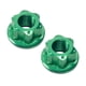 thumbnail image 2 of 4x2 Piezas Tuercas Del Eje Del Cubo De La Rueda De La Bicicleta Hardware De Aleación De Aluminio Tuercas De La Bicicleta Buje Trasero Verde, 2 of 8
