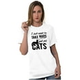 thumbnail image 3 of Take Naps and Pet Cats Funny Cute Women's Graphic T Shirt Tees Brisco Brands M, 3 of 6