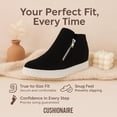 thumbnail image 3 of Cushionaire Hart Womens Casual Shoes with Dual Zippers- Lightweight Hidden Wedge Fashion Sneakers for Women, 3 of 18