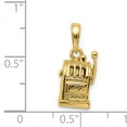 thumbnail image 2 of 14k Yellow Gold Slot Machine Necklace Charm Pendant Gambling, 2 of 6