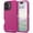 Pink, variant on iPhone 16 Case Cover 3 Layer Rugged / Heavy Duty / Shockproof 6.1" Navy