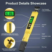 All-New pH Meter for Water - High Accuracy Digital pH Tester (0.01 Precision) with UL Certification and 3 pH Calibration Powders - Ideal for Home Water,Hydroponics,Aquariums,Pools,and More