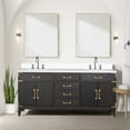 thumbnail image 5 of Laurel 72 in W x 22 in D Black Oak Double Bath Vanity and Cultured Marble Top, 5 of 5