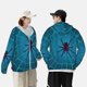 thumbnail image 4 of Fotbe Spider And Cobweb Chaqueta con Protección Solar UPF 50+ para Hombre y Mujer, Camisa con Capucha y Bolsillos-Large, 4 of 7