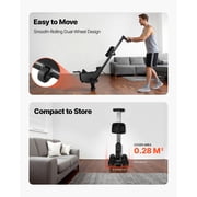 KFFKFF Magnetic Rowing Machine with 16 Adjustable Resistance Levels, Foldable Design for Home Use, 350 lbs Capacity, Smooth Pulley System, Bluetooth App Integration, and LCD Display