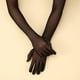 thumbnail image 3 of Guantes extra largos de tul para mujer, de malla de encaje elástico negro, translúcidos, para cenas de Halloween, 3 of 6