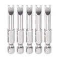 thumbnail image 1 of 5uds 2,6mm Llave Puntas de Destornillador 1/4" Hexagonal Vástago 2" Longitud Magnético U Tipo Destornillador, 1 of 5
