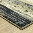 thumbnail image 3 of 6' X 9' Blue Green Grey Light Blue And Beige Abstract Power Loom Stain Resistant Area Rug, 3 of 4