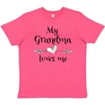 thumbnail image 3 of Inktastic My Grandma Loves Me- Heart Grandchild Youth T-Shirt, 3 of 5