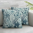 thumbnail image 3 of Wuche Beach Theme Body Pillow Cover,Nautical Blue Coral Starfish Ocean Marine Coastal,Long Pillow Case with Zipper Rectangle Bedding Pillowcase Decorative  Multiple specifications, 3 of 5