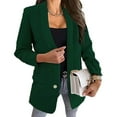 thumbnail image 1 of Vedolay Tops for Women Womens Oversized Blazer Jackets Casual Lapel Collar Open Front Button Work Office Top,Army Green XXL, 1 of 4