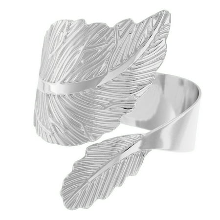 

Maple Leaf Napkin Rings Gold Silver Alloy Open Napkin Holders Smooth Burr-Free Napkin Buckles for Wedding Dinner Party DIY Decoration
