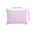 thumbnail image 3 of MMJ Pillow Cover Soft Plush Decorative Cushion Case Contemporary Home Decor for Sofa Bed Living Room 27.56x19.69in, 3 of 6