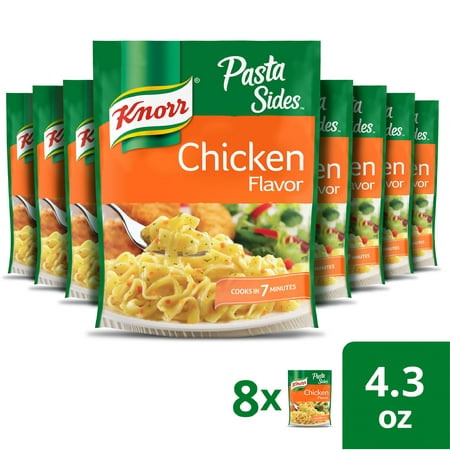 Knorr Pasta Sides Chicken Fettuccini Side Dish, Cooks in 7 Minutes, 4.3 oz, 12 Pack