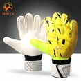 thumbnail image 1 of Guantes de portero de fútbol resistentes al deslizamiento, guantes de portero de látex, protección doble profesional Fivean unisex, 1 of 2