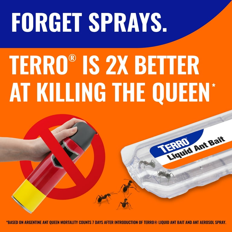 TERRO Liquid Ant Bait 2.2 oz - Borax Based Indoor Ant Traps