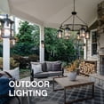 thumbnail image 3 of 1646SK-LL Hinkley Lighting Atlantis - 1 Light Small Outdoor Down Light Wall Lantern in Modern Style - 9 Inches Wide by 6 Inches High-Satin Black, 3 of 13