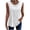 #196-White, variant on Women's V-Neck Sleeveless Top - Elegant Lace Trim Camisole with Allover Dot Texture for Spring & Summer