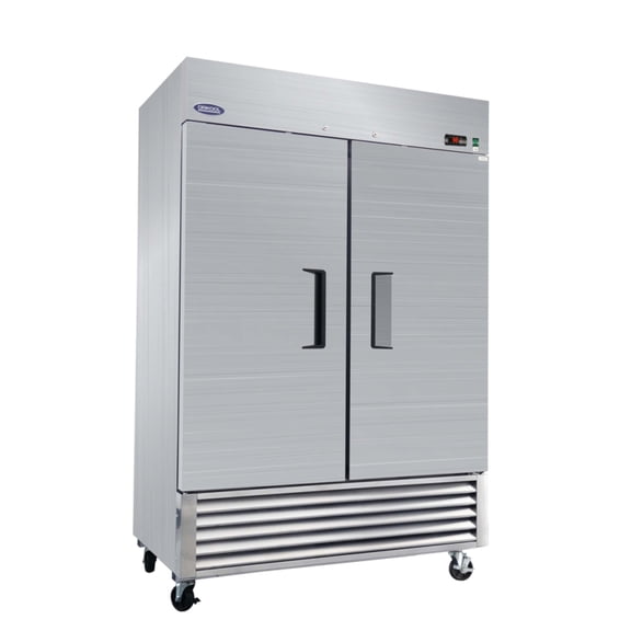 54" Commercial Refrigerator 49 Cu.ft with 2 Solid Door Reach-In Refrigerators Stainless Steel ETL Approved Upright Fridge Storage(LTL carry)