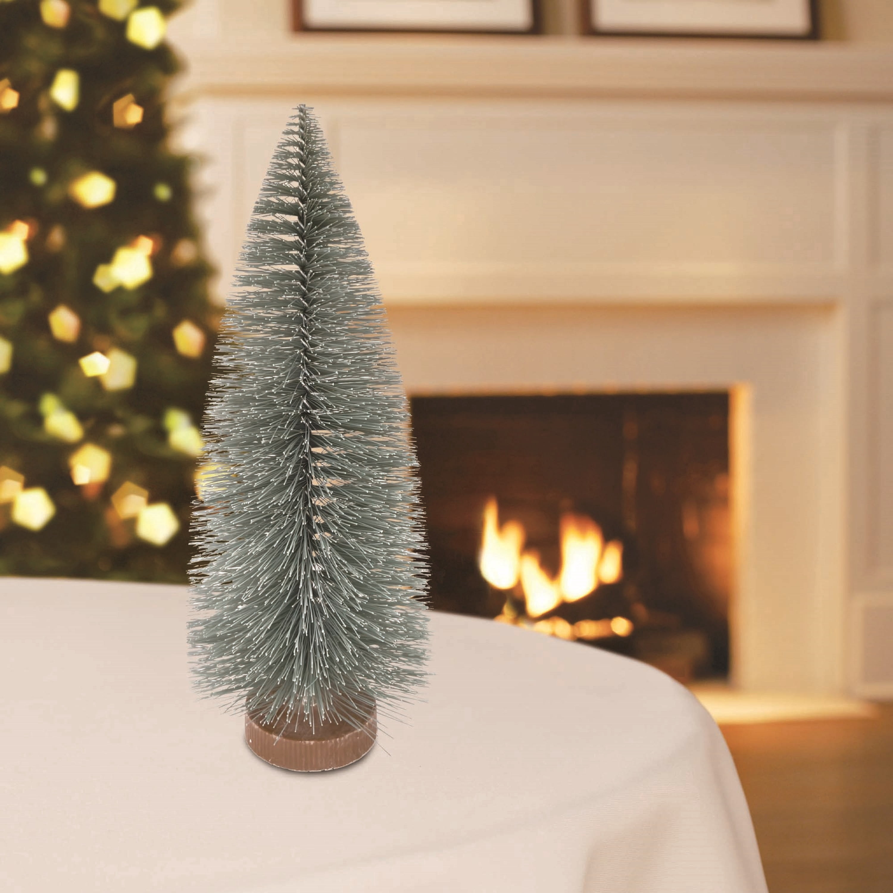 Christmas Village Pine Tree, Green, 9", by Holiday Time