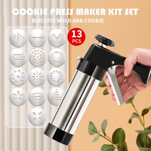 YAOMOBB Presse à Biscuits Réutilisable Tube de Décoration de Biscuits Détachable pour Outil de Presse à Biscuits de Qualité Alimentaire