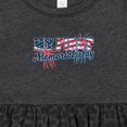 thumbnail image 4 of Inktastic My First Memorial Day Grunge with Fireworks Girls Baby Dress, 4 of 5