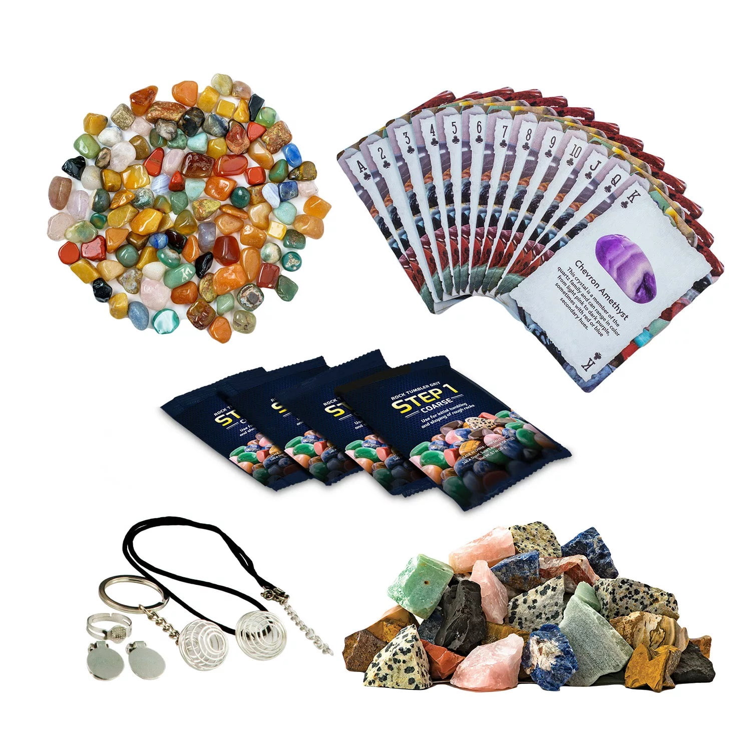 National Geographic Rock Tumbler, Card Game and Specimen Kit