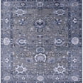 thumbnail image 1 of Ahgly Company Machine Washable Indoor Square Industrial Modern Purple Navy Blue Area Rugs, 4' Square, 1 of 1