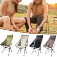thumbnail image 5 of AQCW Outdoor Folding Moon Chair with Headrest Side Pocket Aluminum Alloy Frame Heavy Duty Lightweight Portable Camping Backpacking Hiking Collapsible Chair, 5 of 9