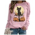 thumbnail image 6 of Futezty Halloween Sweatshirts for Women Plus Size Long Sleeve Cute Graphic Pullover Top 2025 Fall Fashion Shirt Clothes, 6 of 7