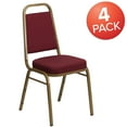 thumbnail image 2 of Flash Furniture Hercules Series Adult Size Trapezoidal Stacking Banquet Chairs, Set of 4, Burgundy, 2 of 9