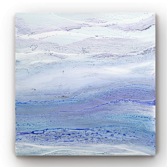 Renditions Gallery Canvas Nature Wall Art Paintings for Wall Decorations Violet Abstract Ocean Art Canvas Frame Wall Hanging for Bedroom Dining Living Room Home Kitchen Wall Decor - 32"x32"
