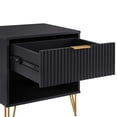 thumbnail image 5 of Manhattan Comfort DUMBO 1.0 Nightstand made from Engineered Wood - Black, 5 of 11