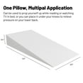 thumbnail image 2 of Continental Sleep, Extra Wide Bed Wedge Pillow, Body Support Sponge, Tringle Incline Cushion to Elevate Upper Body, Good for Neck Pain, Snoring, Acid Reflux, 40 x 20 x 4, White, 2 of 7
