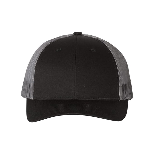 Richardson Casquette Trucker Low Pro, M-L, Noir-Charbon
