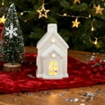 thumbnail image 5 of Christmas Village Houses,Christmas Village Sets,1Pcs Ceramic Christmas Village Houses,Xmas Street Lamp DIY Xmas Village Houses Figurine for Tabletop Mantle Decor(#011), 5 of 6