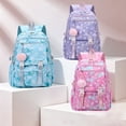 thumbnail image 7 of Lightweight Large Capacity Gradient Star Print Backpack Soft Padded Straps School Daypack for Students, 7 of 7