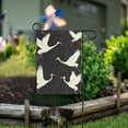 thumbnail image 6 of White Crane Flying Garden Flag 28x40 inch Double Sided Outside Yard Decorations for Home Outdoor, 6 of 6