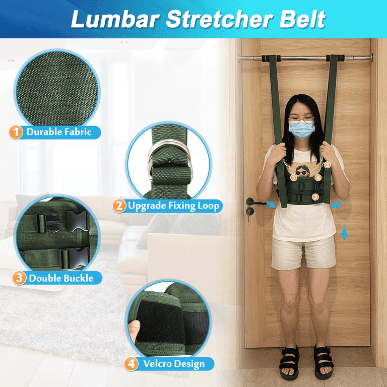Back Stretcher Hanging Spinal Decompression Harness Back Alignment Device  Decompressor Back Belt Lumbar Traction for Home Use Thoracic Stretcher  Spine Reset Belt for Lower Back Pain (Medium) : : Health & Personal