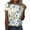 Light Blue, variant on WREESH Women's Floral Print Crew Neck T-Shirt Casual Summer Short Sleeve Top Light Blue