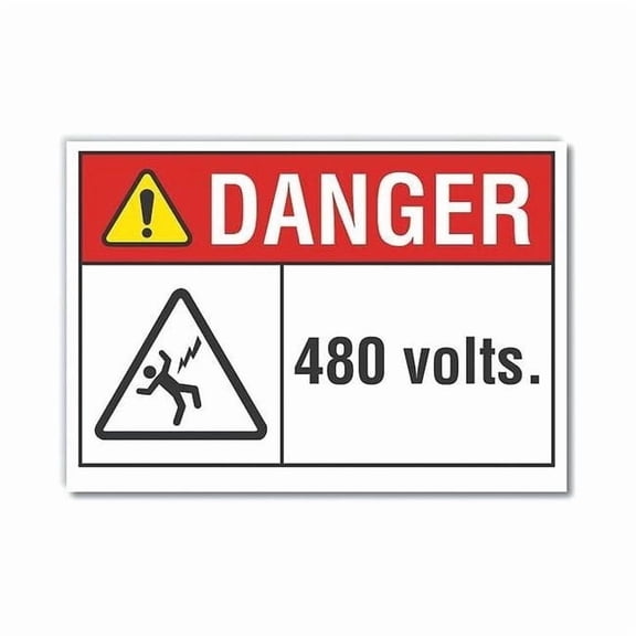 Lyle Danger Sign,10" W,7" H,0.004" Thickness LCU4-0155-ED_10x7