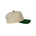 thumbnail image 4 of Top Headwear Throwback Heritage Snapback Hat - Two Tone Legacy Collection Baseball Cap, Forest Green, 4 of 4