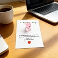thumbnail image 6 of HuiXinOu Glow in The Dark Mini Dog Keychain Pocket Hug Gift Card Cute Resin Animal Decoration for Purse Bag Kids Friendship Gift, 6 of 6
