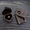 thumbnail image 6 of Heart Shaped Walnut Wood Ring Box Jewelry Chest Organizer Earrings Wooden Presentation Box Case for Proposal Engagement Wedding Ceremony Birthday Gift(Black Single Slot), 6 of 6