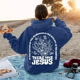 thumbnail image 4 of Jesus Hoodie Christian Sweatshirts for Women Long Sleeve Jesus Hoodies Bible Verse Shirt Oversized Christian Religious Sayings Pullover Sweater Blue S, 4 of 6