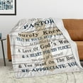 thumbnail image 2 of Pastor Gifts - Gifts for Pastor - Pastor Gifts for Men - Pastors Birthday Gifts - Pastor Appreciation Gifts Throw Blanket 60" x 50", 2 of 6