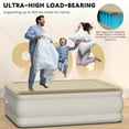 thumbnail image 2 of LNOW Queen Air Mattress, 18.5-Inch Elevated Inflatable Bed with Built-in Pump, Puncture-Resistant, Quick Inflation/Deflation, Portable for camping & Guests,900 lbs, 2 of 10