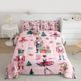 thumbnail image 2 of Feelyou Kawaii Pink Nutcracker Bedding Comforter Set, Christmas Princess Twin Comforter Sets, Teen Kid Child Reversible Bedding Set, Microfiber Bedroom Decor, 2 Pieces, 2 of 8
