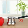 thumbnail image 4 of DOLITY Long Handle Melting Pot DIY Candle Soap Melts Pot Metal Coffee Pitcher Latte 900ml, 4 of 9